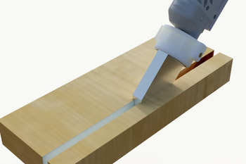 Dysza typ U do wręgów 6 x 12 mm - nanosi klej we wręg