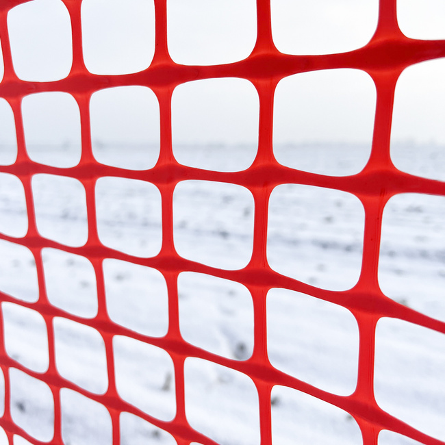 Siatka ogrodzeniowa, pomarańczowa PCV Strong szer. 100cm x 50m