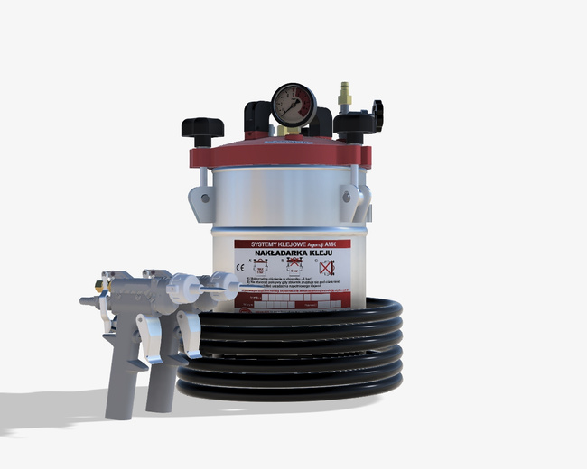 Nakładarka 5 kg do klejów PUR z pistoletem standardowym z rękojeścią sterowanym ręcznie