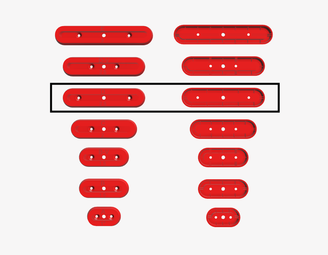 Szablon poziomy czopu MT5H - 2 szt.