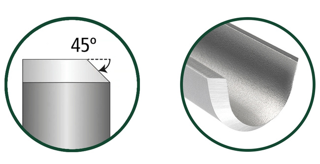 Dłuto tokarskie do obróbki zgrubnej 38 mm (1 i 1/4"), trzonek 40.5 cm