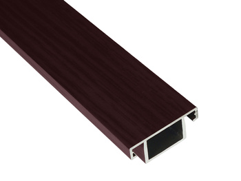 Poprzeczka wzmacniająca do moskitiery drzwiowej struktura mahoń A4 - 3.2m