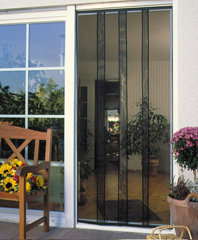 Moskitiera drzwiowa - kotara czarna 100x220cm (poliester)