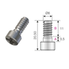 Śruba Euro ⌀6x11 mm PH3 do złącza QFIX