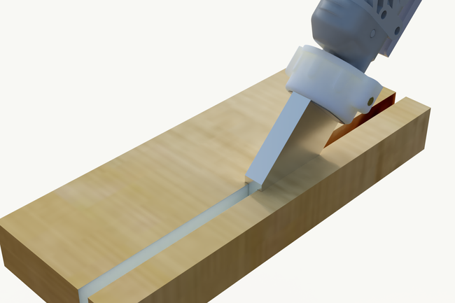 Dysza typ U do wręgów 6 x 12 mm - nanosi klej we wręg