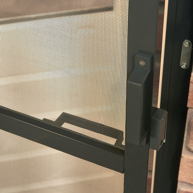 Moskitiera drzwiowa ramowa antracyt 100x235 cm COMFORT - zestaw