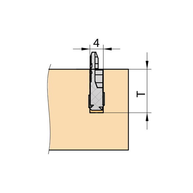 Złącze meblowe SILVER – 125 par