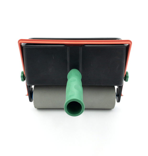 Nakładarka kleju ręczna z wałkiem gumowym, szerokość 150 mm, z podstawą