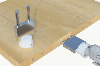 Dysza do gniazd pod kołki śr. 10 mm - podwójna