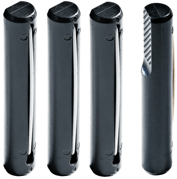 Okrągłe imaki 19 mm (3/4") dł. 110 mm z tw. sztucznego do stołu stolarskiego - 4 szt.