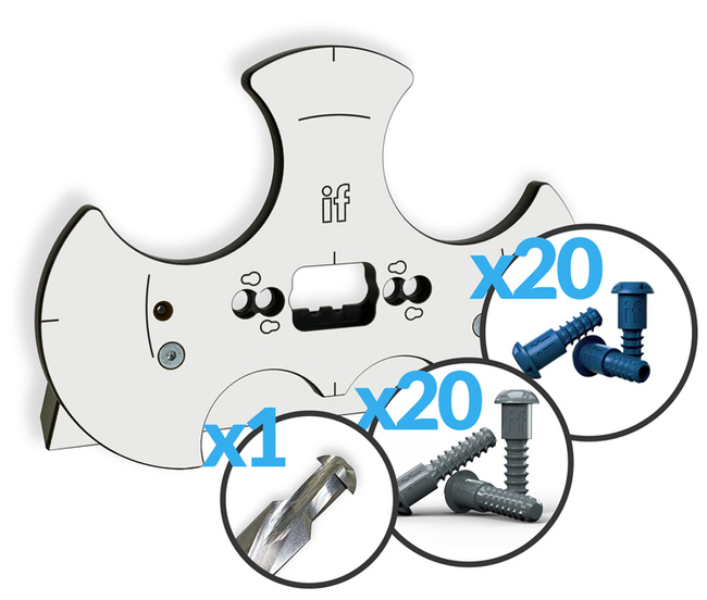 Szablon Peanut MINI ® + frez 8 mm