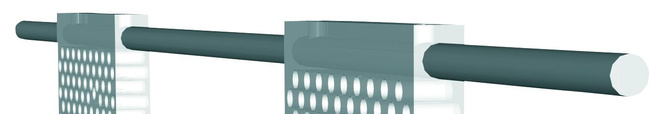 Pręt łączący płytki śr. 8 mm dł. 600 mm, do szablonu Rasto