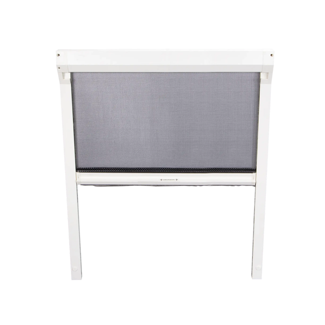 Moskitiera na okno dachowe rolowana biała 114x155 cm COMFORT - zestaw