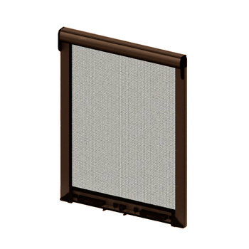 Moskitiera rolowana okienna 120x150 cm brązowa RAL 8014