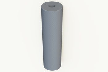 Wałek gumowy/szary, szerokość 220 mm