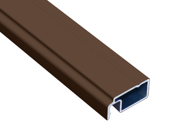 Profil aluminiowy do moskitiery ramowej A1, brązowy RAL 8014 - 3m