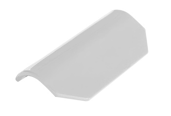 Klamka do moskitiery drzwiowej biała RAL 9016 - wyprofilowana do wewnątrz