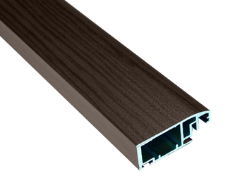 Profil aluminiowy A4 drzwiowy orzech do moskitiery ramowej - 3.2m