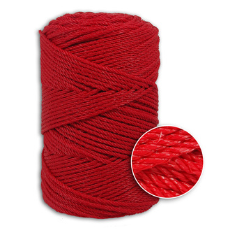 Linka polietylenowa kręcona ∅3.5mm czerwona