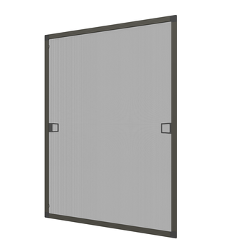 Moskitiera na okno ramowa brąz 100x120 cm BASIC - zestaw
