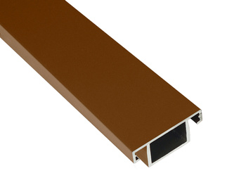 Poprzeczka wzmacniająca do moskitiery drzwiowej złoty dąb RAL 8003 A4 - 3.2m