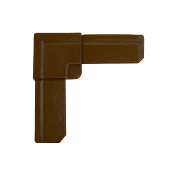 Narożnik do moskitiery, zewnętrzny z PCV A1 brązowy RAL 8014