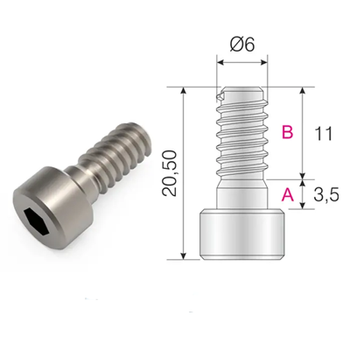 Śruba Euro ⌀6x11 mm HEX do złącza QFIX 