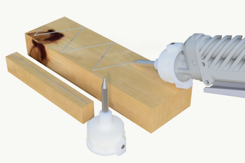 Dysza szpic śr. 5mm, otwór śr. 1,5 mm długość 40 mm