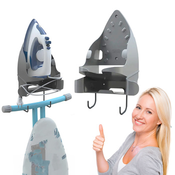 Uchwyt na żelazko i deskę do prasowania IRONIX szary