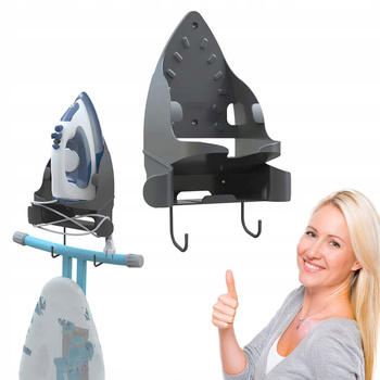 Uchwyt na żelazko i deskę do prasowania IRONIX antracyt