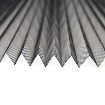 Siatka plisowana czarna 15mm, 2,50x30mb.