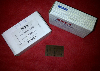 Sztyfty 0,65 x 40 mm brązowione (op. 20 000 szt.)