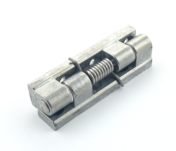 Zawias do moskitiery drzwiowy, aluminiowy ze sprężyną (samozamykaczem)