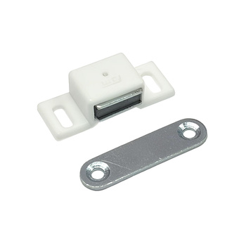 Zatrzask, zamek magnetyczny do moskitiery biały