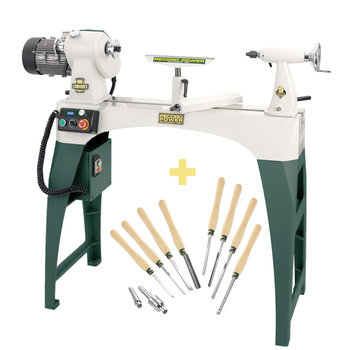 Tokarka Coronet Regent  + zestaw 8 dłut tokarskich ProComfort + 2 kły tokarskie