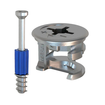 Złącze meblowe mimośrodowe Ø15x12.6 mm z kołnierzem do płyt 16 mm - 10 kpl.